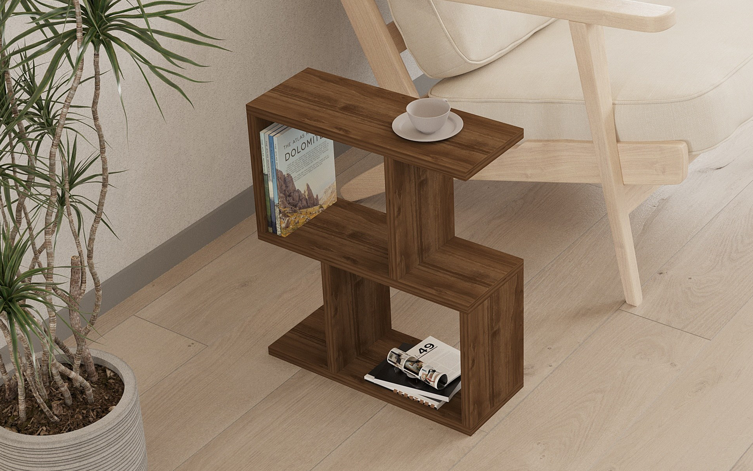 Masuta de cafea Kalma, nuc  3